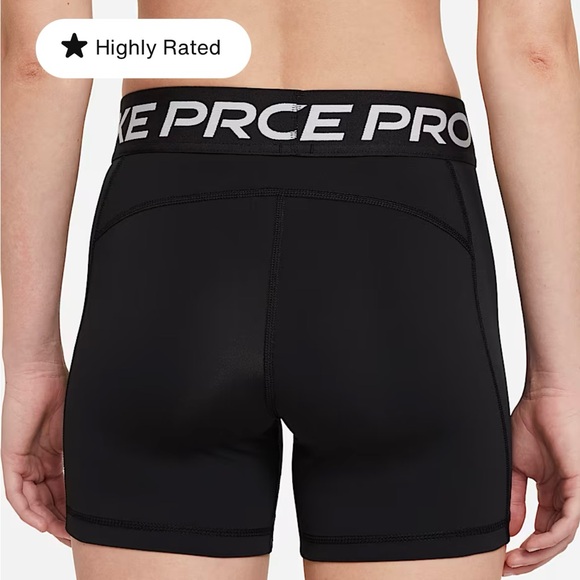 Nike Pro 365 Black Bike Shorts with Compression Fit - Picture 2 of 6